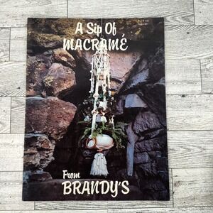 1976 A Sip of Macrame‎ Vintage Pattern Instructions Booklet from Brandys